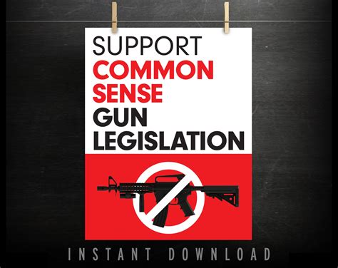 Gun Control Poster Political Gun Instant Download Gun Etsy