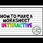 How To Create A Worksheet For Students
