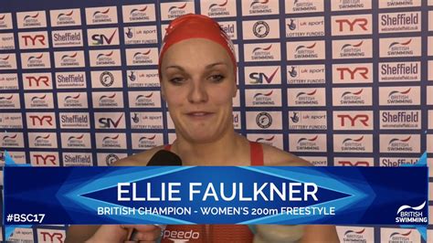 Ellie Faulkner British Champion Womens 200m Freestyle Youtube