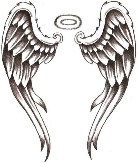 Angel Wings Tattoo Drawing Outline