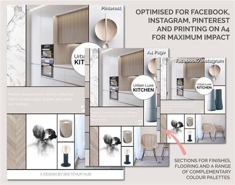 Canva Mood Board Template For Kitchen Design Pk 1 Sketchup Hub
