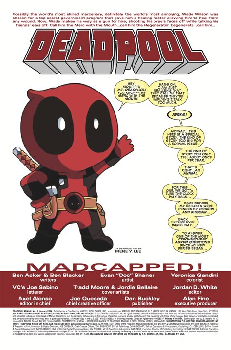 Exclusive Preview Deadpool Annual 1 Comic Vine