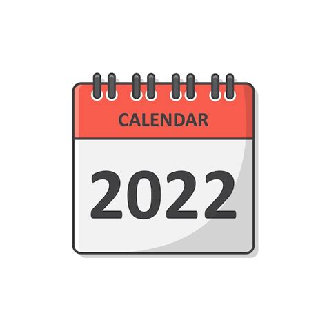 Premium Vector Calendar For 2022 Year Vector Icon Illustration 2022