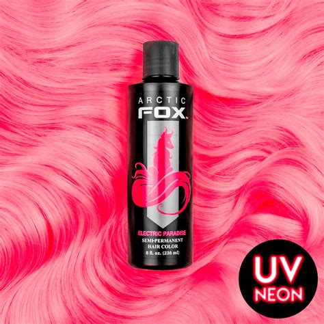 Top 8 best organic hair dyes 2021. Arctic Fox Electric Paradise, semi permanent hair dye UV ...