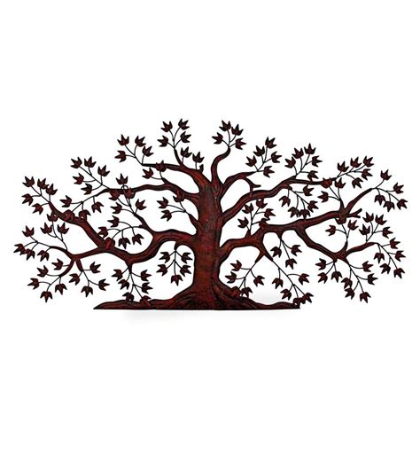 Textured Metal Tree Wall Art Patio Wall Hangings Deck And Patio