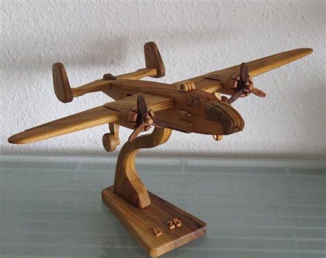 airplane aviator model airplane transport plane passenger plane wood handmade vintage