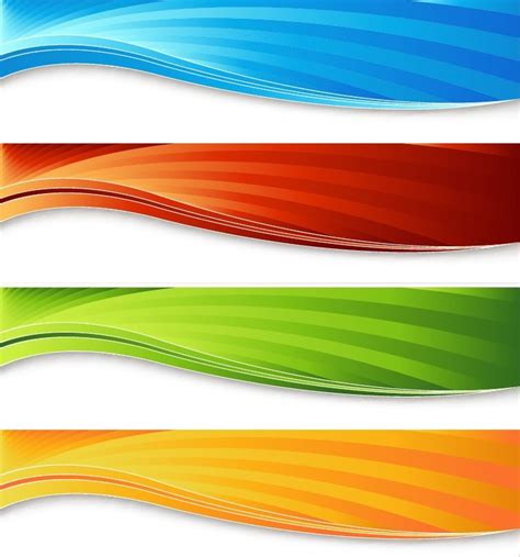 Four Colorful Banners Vector Graphic Free Vector Graphics All Free Web Resources For