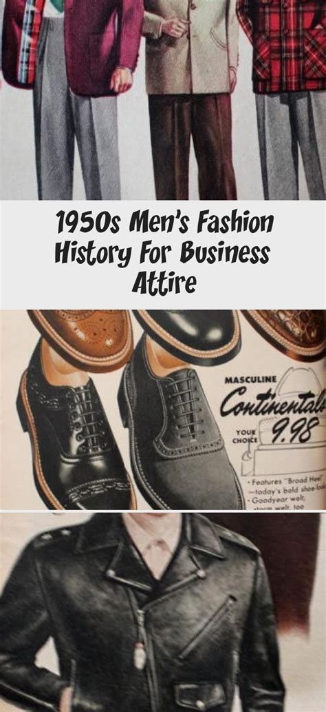 1950s Mens Fashion History For Business Attire 1950s Fashion