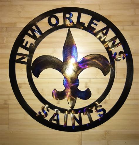 New Orleans Saints Wall Art Saints Football By Metalartdesignz