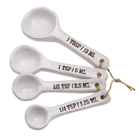 Handcraft Ceramic Measuring Spoons Set of 4 by Oré Originals - Seven ...