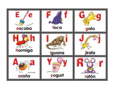 El alfabeto está hermosamente ilustrado y listo para que los docentes los impriman y le den el uso que debe tener. Increible lotería bingo de abecedario para primer y ...