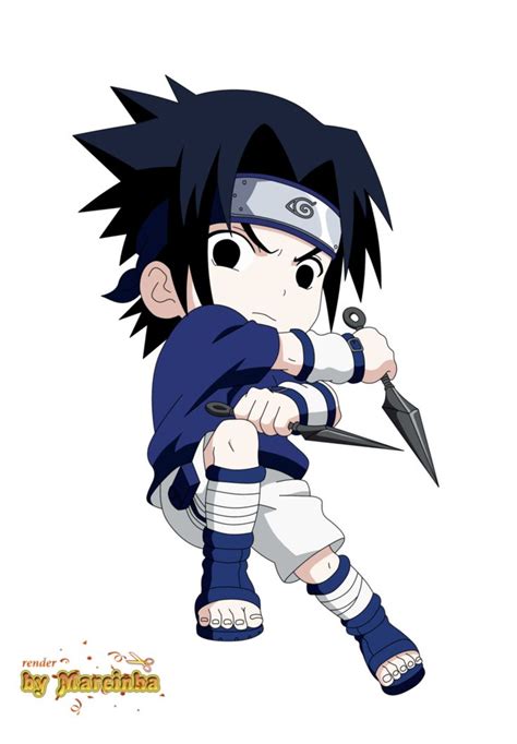 Chibi Sasuke By Marcinha20 Dibujos Chibi Personajes De Anime Chibi