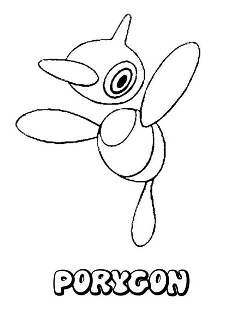 Porygon Z Pokemon Coloring Page More Pokemon Coloring Pages On