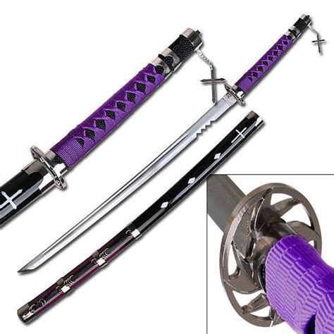 41 Japanese Samurai Fantasy Anime Manga Katana Sword W Purple Handle