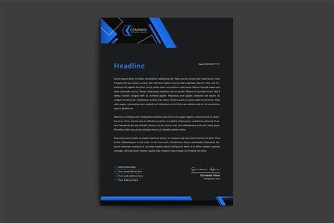 Modern business real estate letterhead template (2136926)