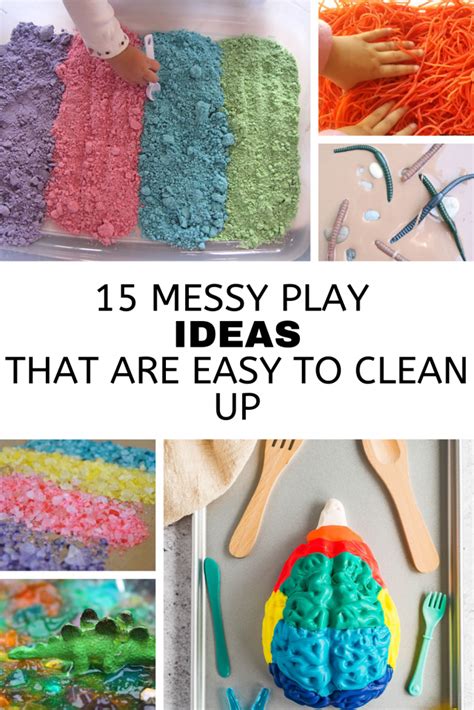 15 Messy Play Ideas That Are Easy To Clean Up The Rockstar Mommy