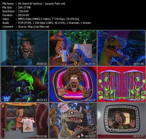 Weird Al Yankovic Jurassic Park Download Music Video Clip From Vob