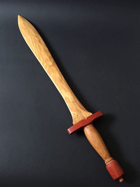 Xiphos Sword Greek Double Edged Sword Wooden Sword Etsy
