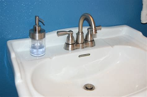 Diamond seal technology prevents metal contaminants from getting into the water. How to remove & install a bathroom faucet (pedestal sink ...