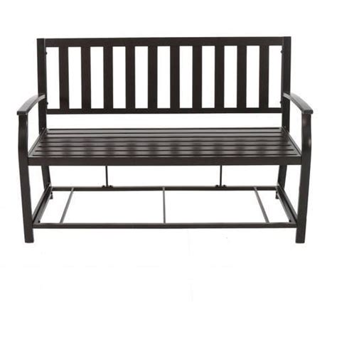 Better Homes Gardens Camrose Farmhouse Outdoor Bench With Wicker