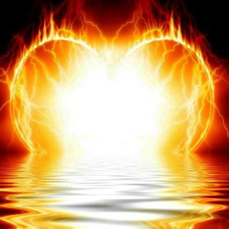 Flaming Heart Heart Wallpaper Twin Flame Natural