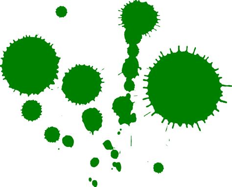Green Paint Splatters Png Transparent Onlygfx Dark Green Splash Paint