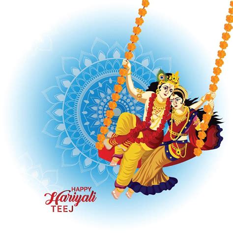 Vector Illustration Of Happy Hariyali Teej Festival 7303751 Vector Art