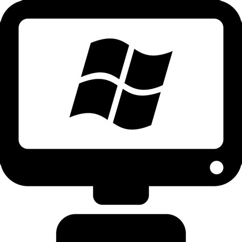 Computer Screen With Windows Logo Svg Png Icon Free Download 20208