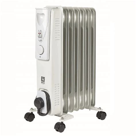 15kw Oil Filled Radiator With Adjustable Thermostat Pifco Light And