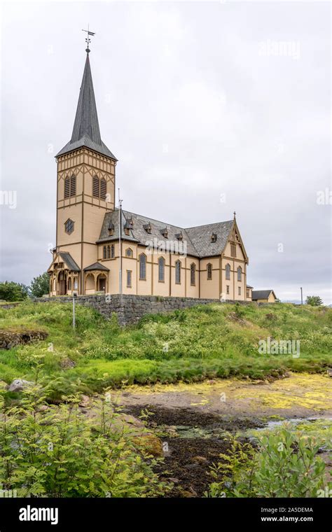South West View Of Vagan Church Shot In Bright Cloudy Light At