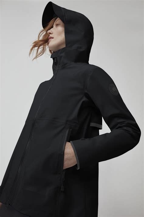 women s kenora rain jacket black label canada goose®