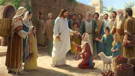 Jesus Healing The Bleeding Woman And Raising Of Jairus Daughter