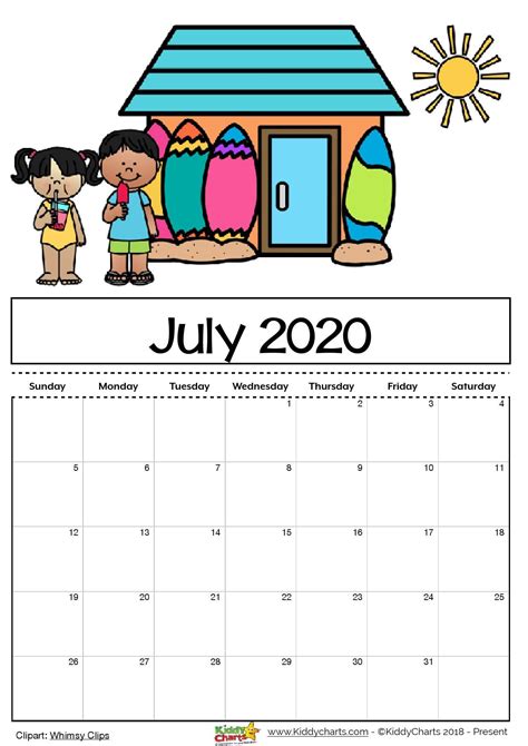 Printable Calendar Kid Friendly Calnda