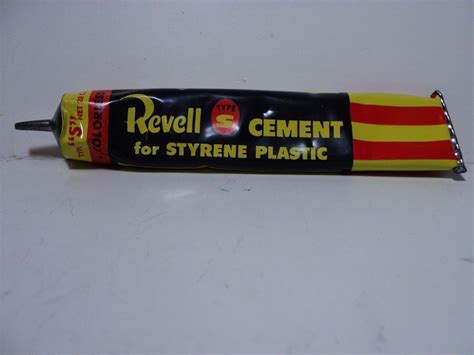 Revell Type S Cement For Styrene Plastic Model Kits Vintage 1950s