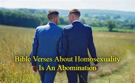 Top 41bible Verses About Homosexuality Is An Abomination Kjv Scriptures
