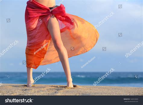 Woman Legs On Vacations Posing On Stock Photo 164916503 Shutterstock