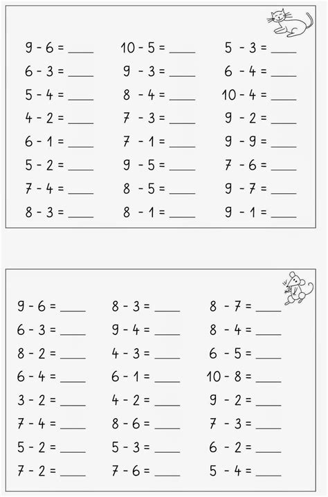 Übe mit den mathe aufgaben und mathematik übungen von mathefritz, alle themen einfach erklärt, arbeitsblätter für alle. Minus Rechnen 1 Klasse Arbeitsblätter - Worksheets