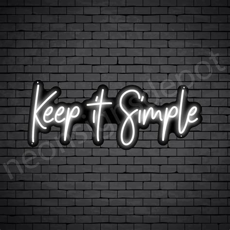 Keep It Simple V5 Neon Sign Neon Signs Depot