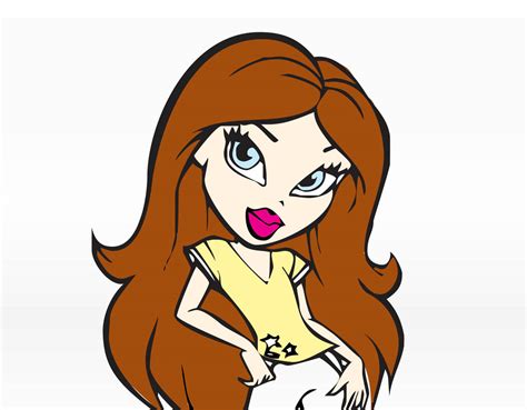 Girl With Brown Hair Clipart Clipart Suggest