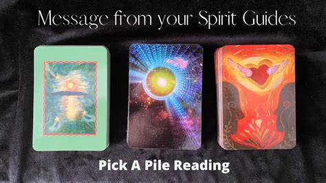 Spirit Guide Messages Guidance From Your Spirit Guides Pick A Pile Reading Youtube