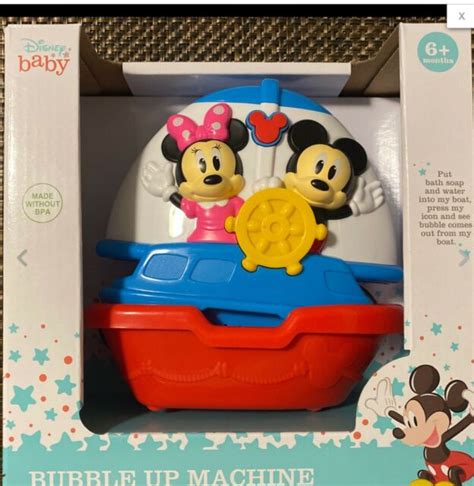 Disney Baby Mickey Mouse Clubhouse Bath Toy Bubble Up Machine 6 Mo