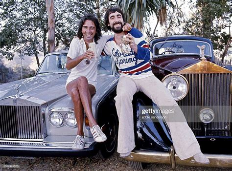 Singer Songwriter And Actor Alice Cooper With His Friend Keith Moon