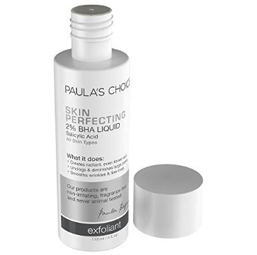 A refining toner made with salicylic acid to exfoliate and promote faster cell regeneration to minimize the appearance of blemishes, redness, large pores and wrinkles. Paula's Choice skin perfecting 2% BHA liquid | Beauty Harbour