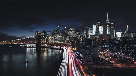 Free Download New York City Night Cityscape Wallpaper Wallpaper Stream 1920x1080 For Your