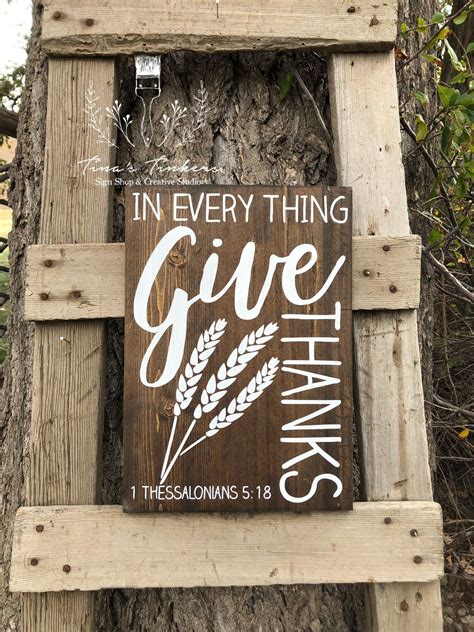 In every thing give thanks. Fall decor. Give thanks. | Etsy | Give thanks, Fall decor, Etsy
