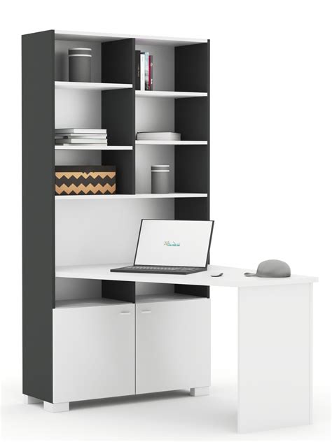 Hmw buro set danzig mit ausziehbarem schreibtisch online kaufen otto. Schreibtisch-Regal links UNI Dark - UNI Dark - Meblik