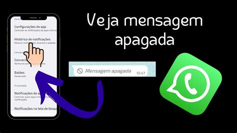 Como Ver Mensagem Apagada Do Whatsapp Youtube