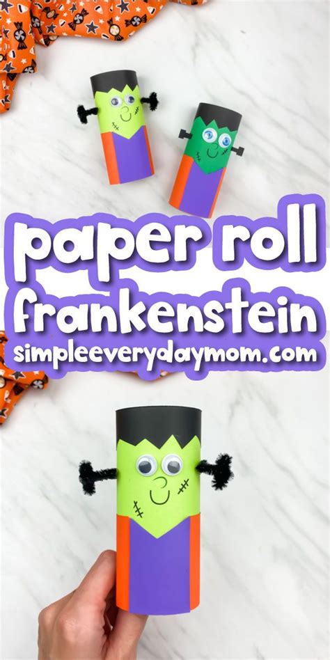 Toilet Paper Roll Frankenstein Craft Frankenstein Craft Halloween