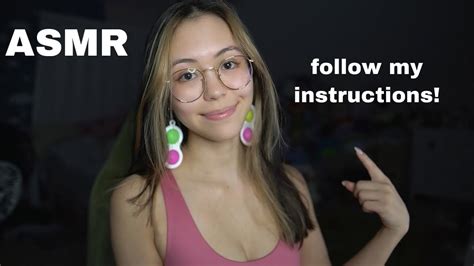 ASMR Follow My Instructions And Pay Attention To Me YouTube
