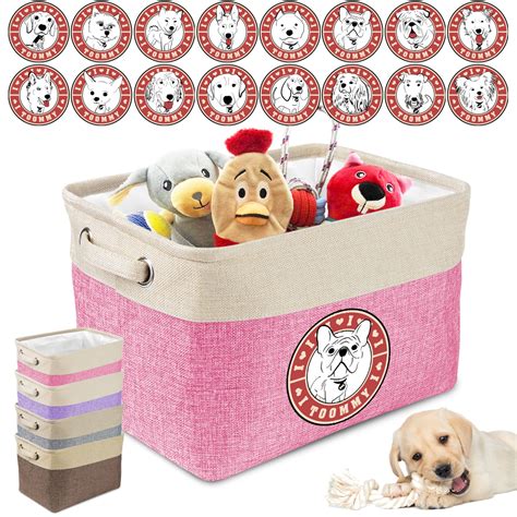 Personalized Dog Toy Box Basket Pet Toy Collection Bag Storage Foldable